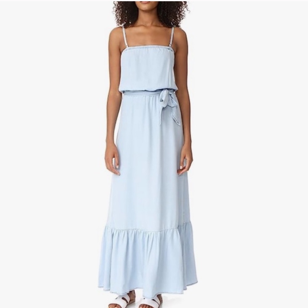 Elegant Blue Maxi Dress